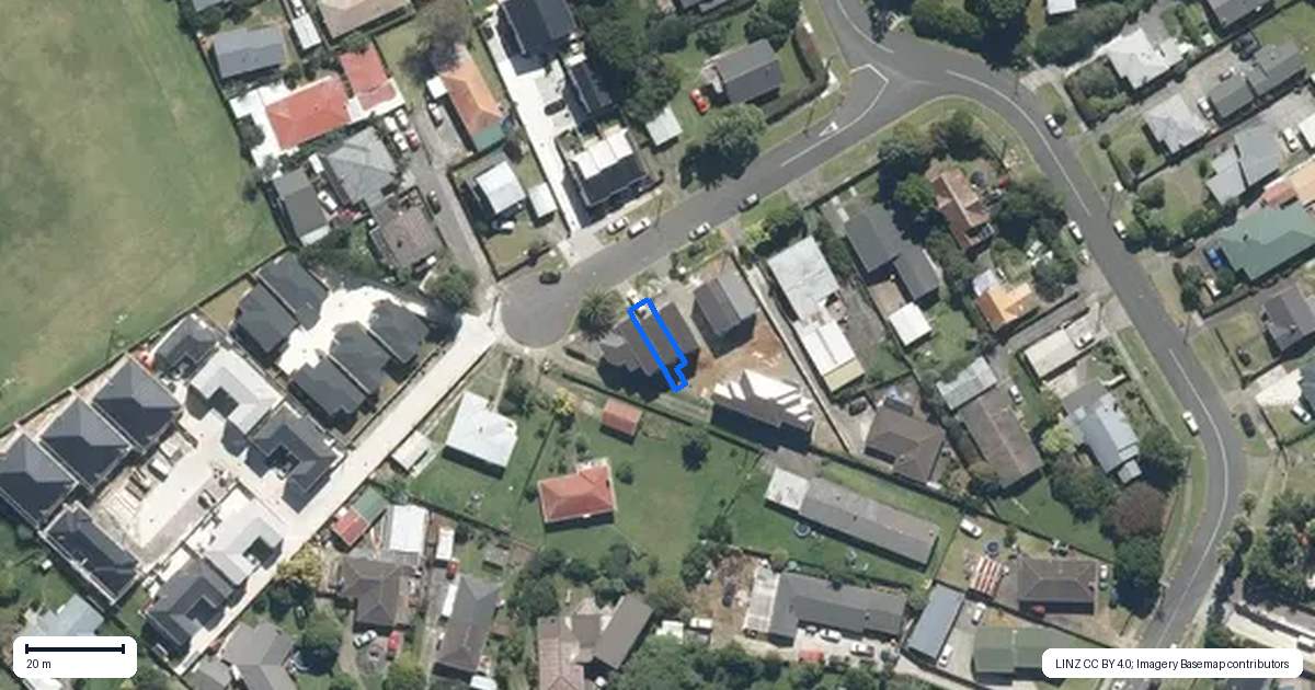 Property context map for 4/5 Thompson Street, Mangere East, Auckland