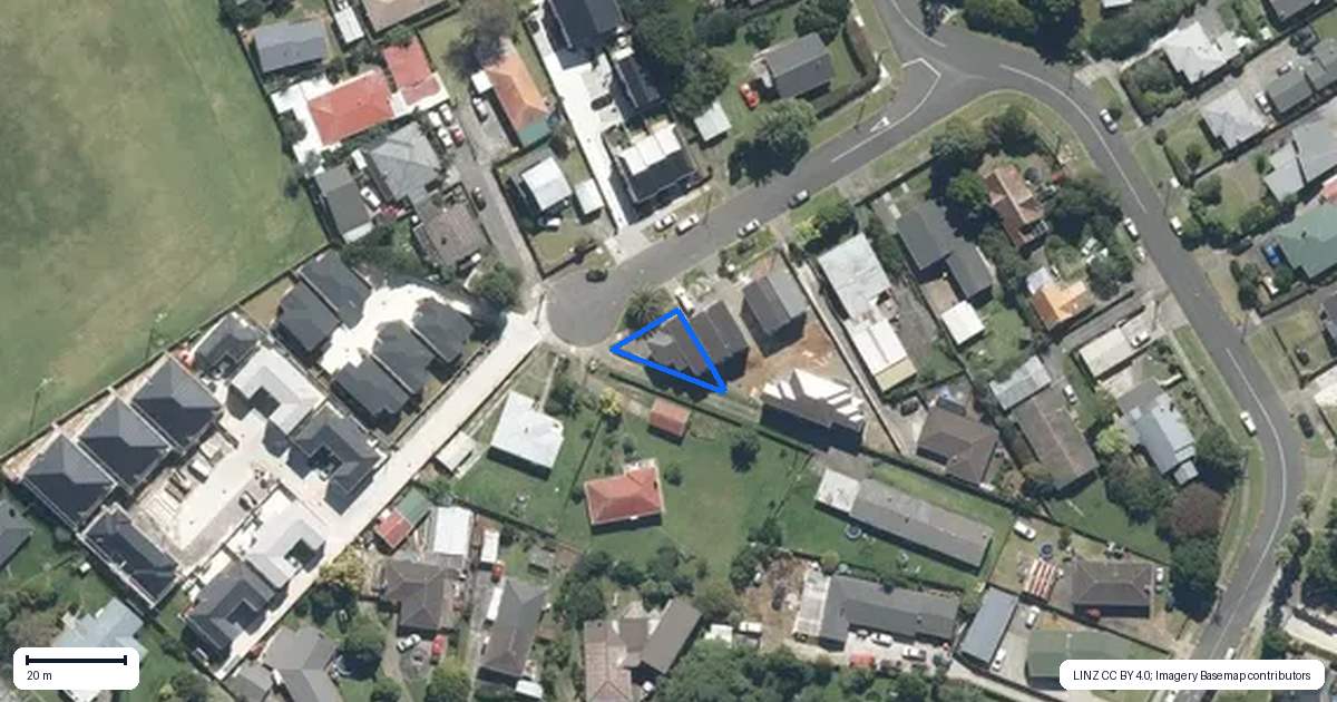 Property context map for 5/5 Thompson Street, Mangere East, Auckland