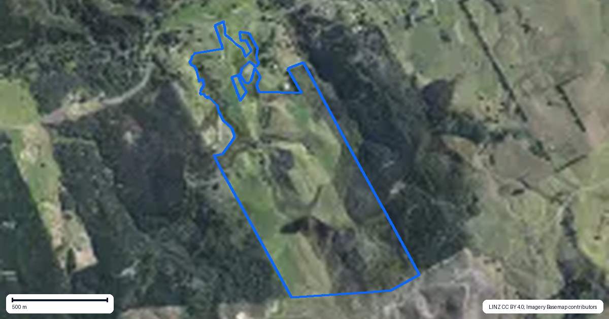 Property context map for 19 William James Lane, Makarau, Warkworth