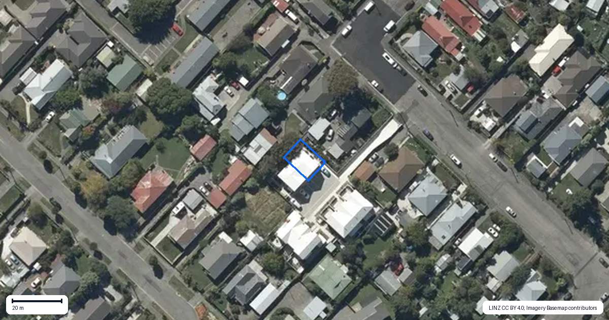 Property context map for 1/24 Dampier Street, Woolston, Christchurch