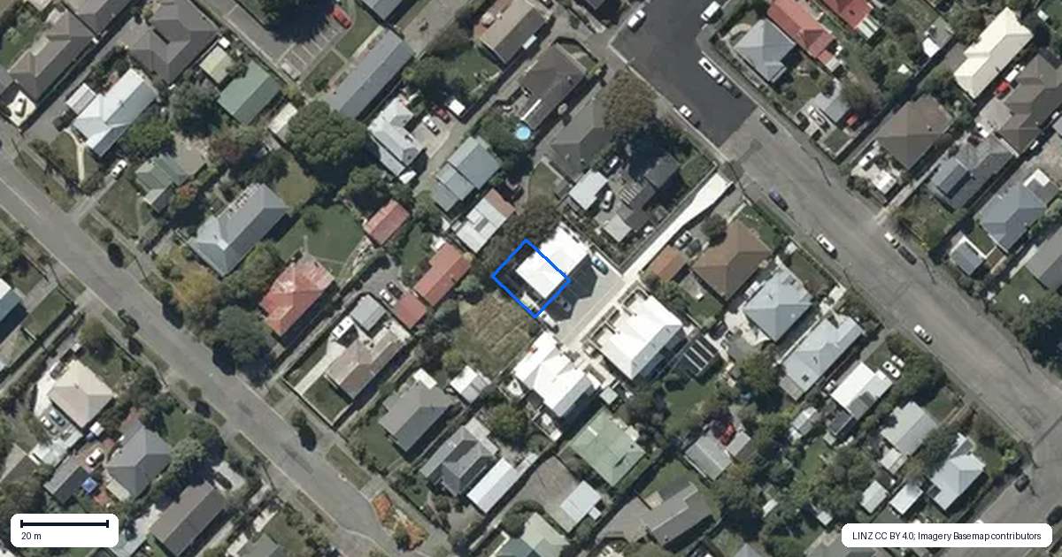 Property context map for 2/24 Dampier Street, Woolston, Christchurch