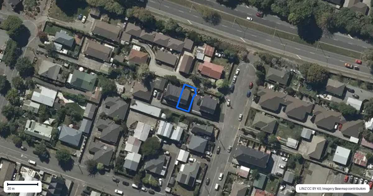 Property context map for 3/13 Goldsmith Place, Waltham, Christchurch