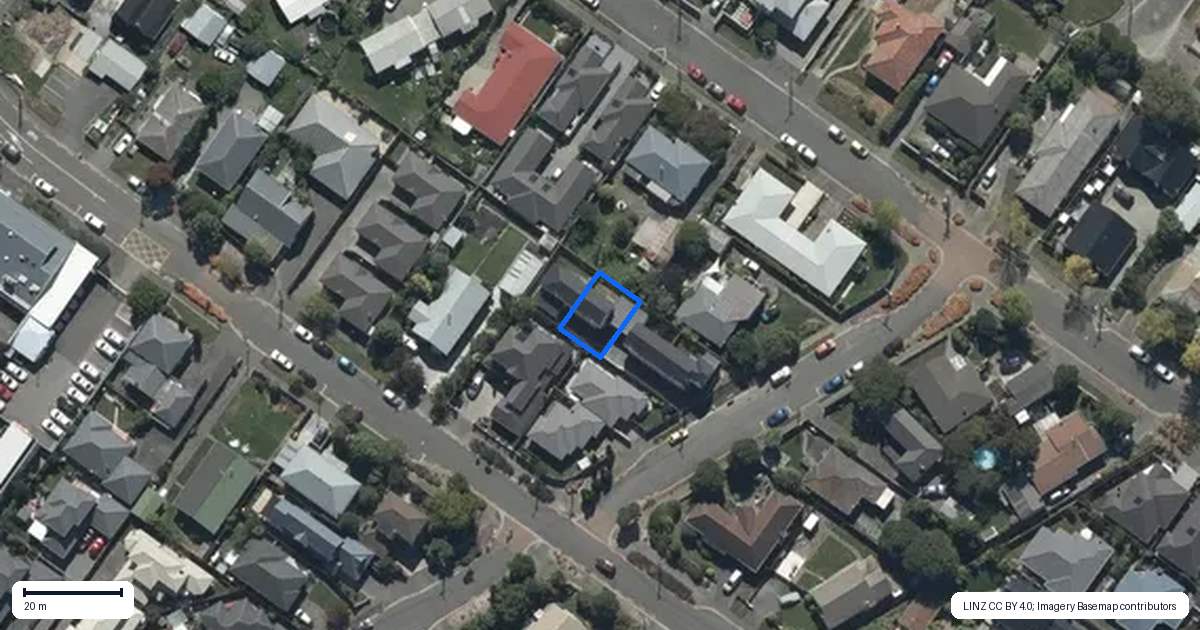 Property context map for 39C Horner Street, Papanui, Christchurch