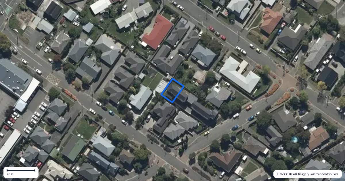 Property context map for 39D Horner Street, Papanui, Christchurch