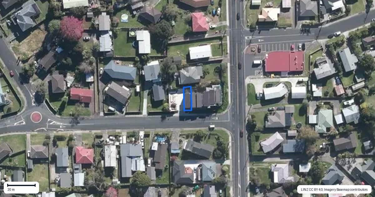 Property context map for 1A Flaxdale Street, Birkdale, Auckland