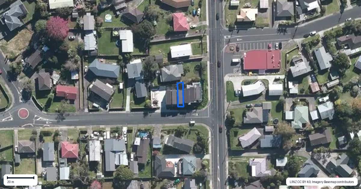 Property context map for 1C Flaxdale Street, Birkdale, Auckland