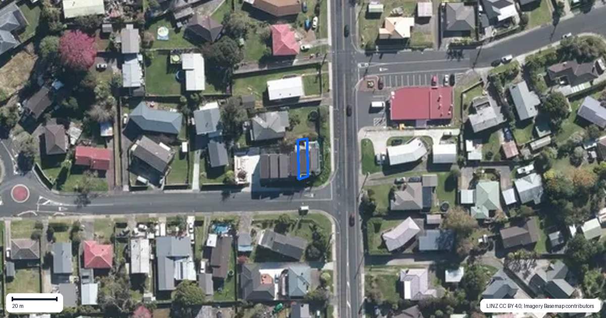 Property context map for 1E Flaxdale Street, Birkdale, Auckland