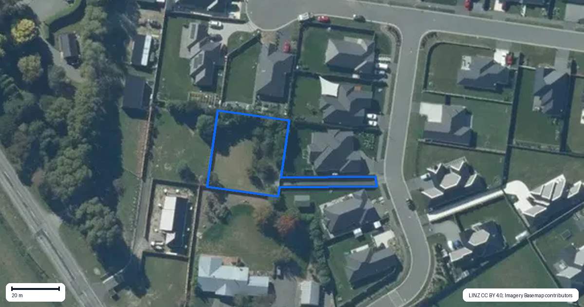 Property context map for 11 Owen Drive, Darfield