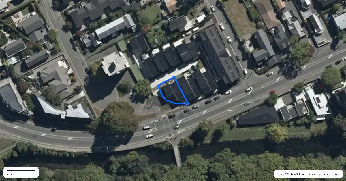 Property context map for 23 Carlton Mill Road, Merivale, Christchurch