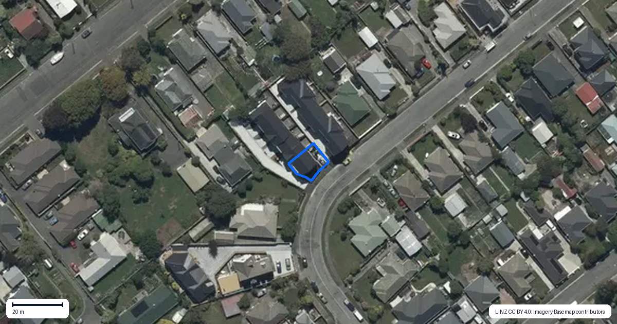 Property context map for 1/25 Evesham Crescent, Spreydon, Christchurch