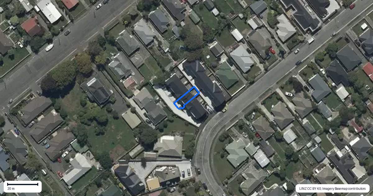 Property context map for 3/25 Evesham Crescent, Spreydon, Christchurch
