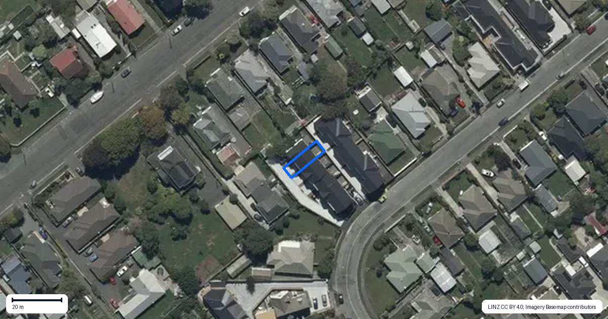Property context map for 5/25 Evesham Crescent, Spreydon, Christchurch