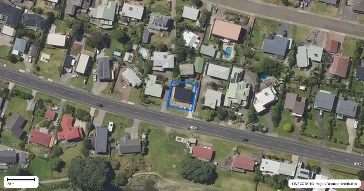 Property context map for 133A Harbour Road, Ohope