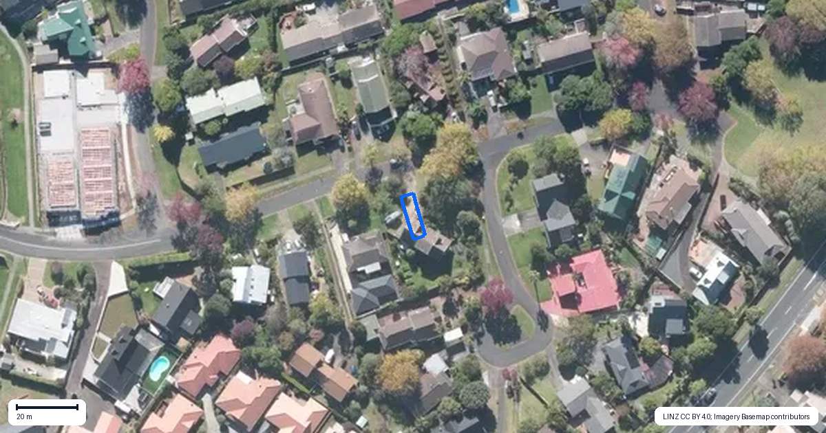 Property context map for 3/1 Photinia Place, Botany Downs, Auckland