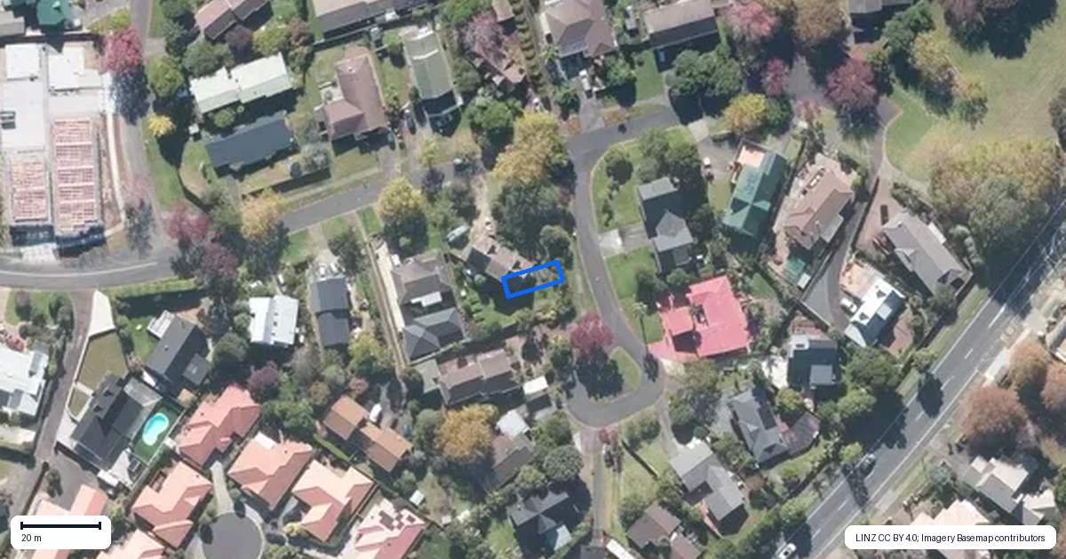 Property context map for 6/1 Photinia Place, Botany Downs, Auckland