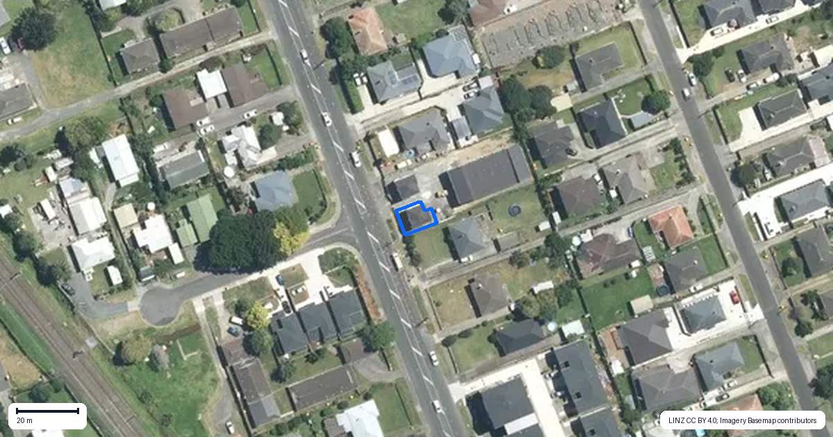 Property context map for 1/107 Porchester Road, Papakura