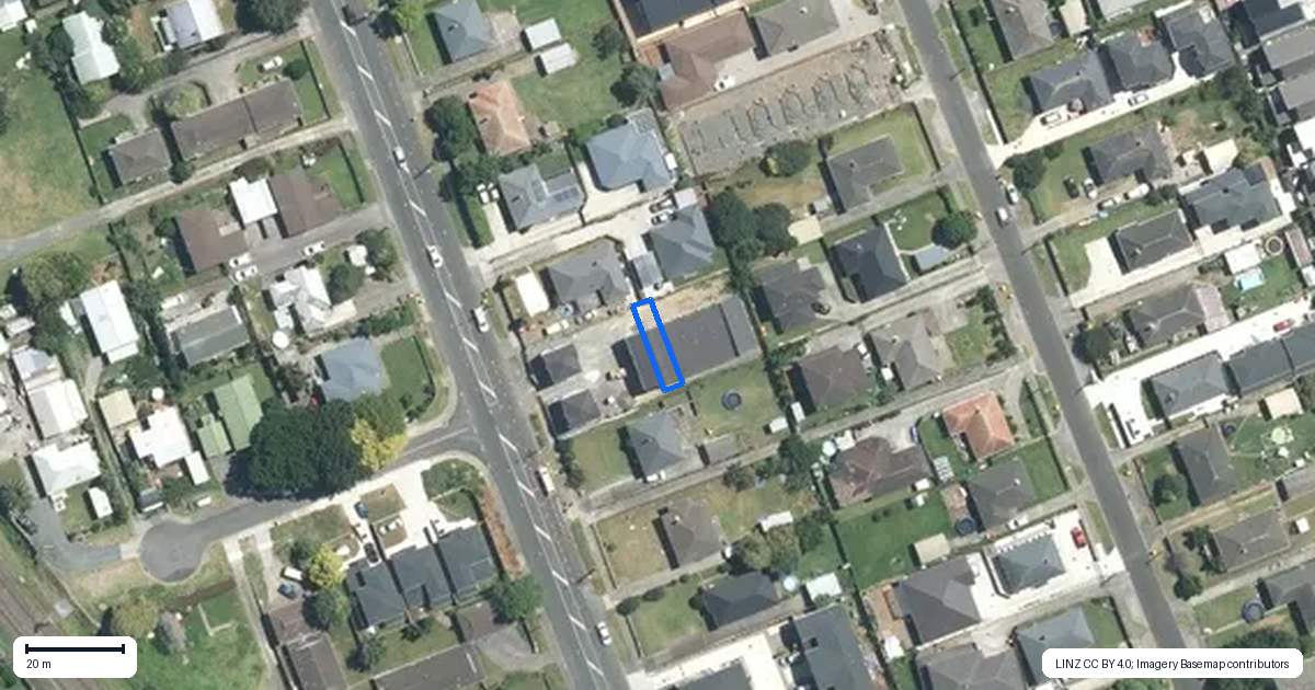 Property context map for 4/107 Porchester Road, Papakura