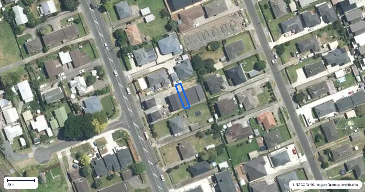 Property context map for 5/107 Porchester Road, Papakura