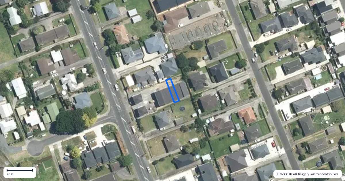 Property context map for 6/107 Porchester Road, Papakura