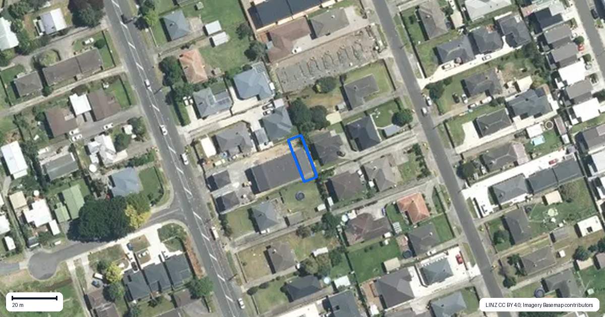 Property context map for 8/107 Porchester Road, Papakura