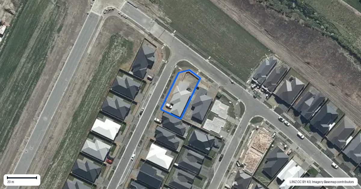 Property context map for 32 John Gibb Street, Belfast, Christchurch