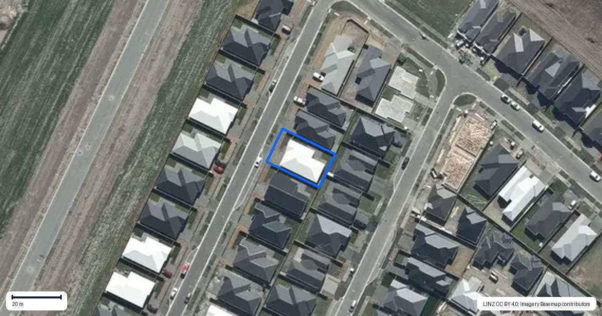 Property context map for 26 John Gibb Street, Belfast, Christchurch