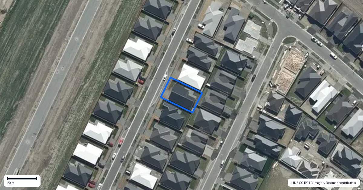 Property context map for 24 John Gibb Street, Belfast, Christchurch