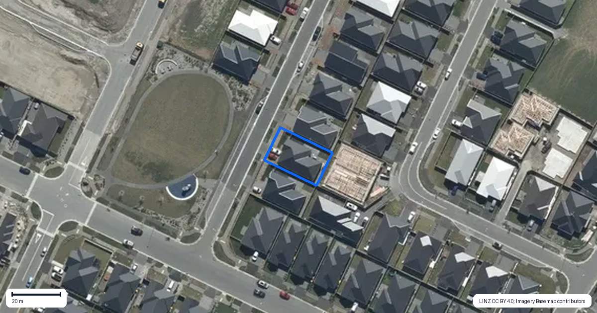 Property context map for 6 John Gibb Street, Belfast, Christchurch
