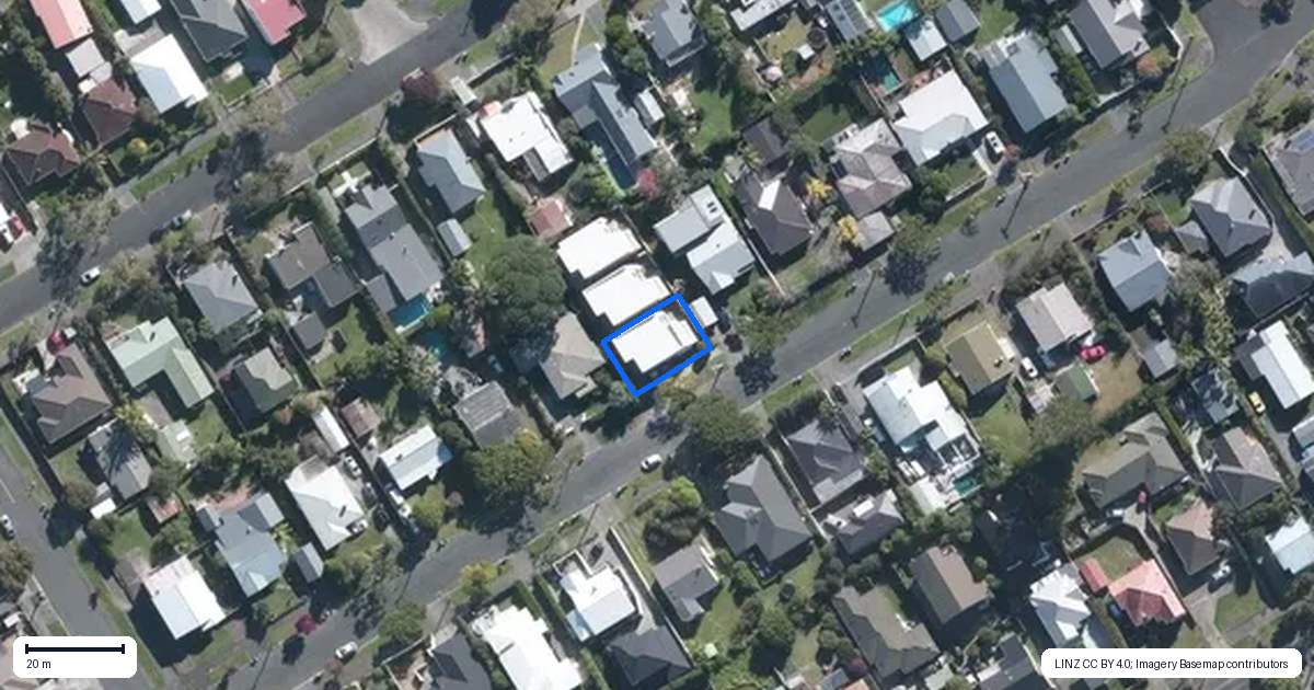 Property context map for 43A Miller Street, Point Chevalier, Auckland