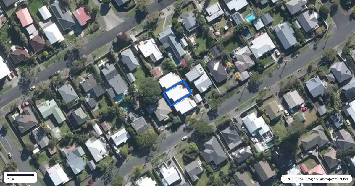 Property context map for 43B Miller Street, Point Chevalier, Auckland