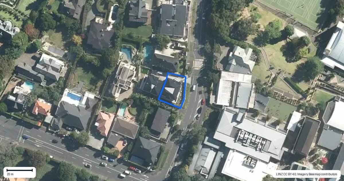 Property context map for 6 Portland Road, Remuera, Auckland