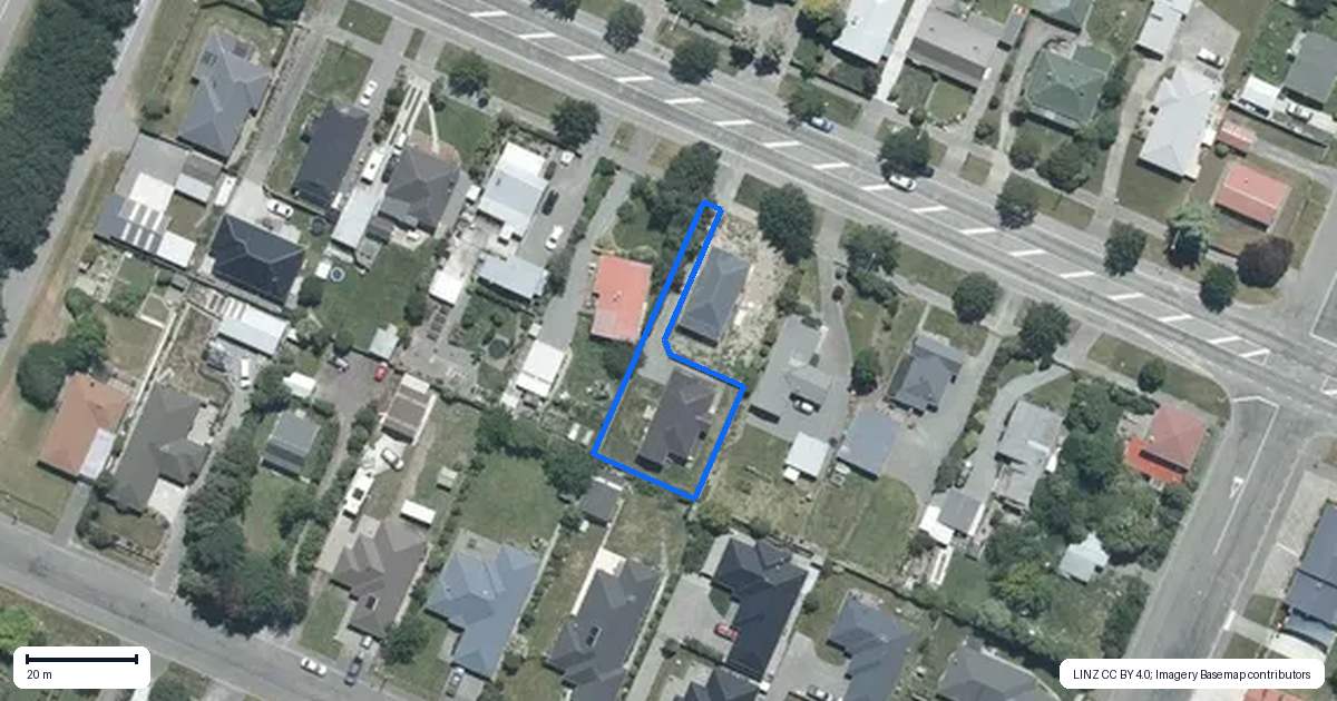 Property context map for 14 Elizabeth Avenue, Rakaia