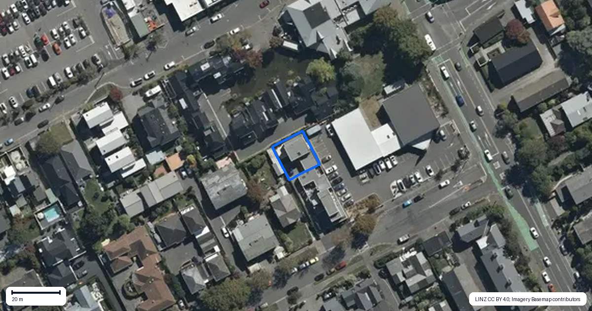 Property context map for 141B Rugby Street, Merivale, Christchurch