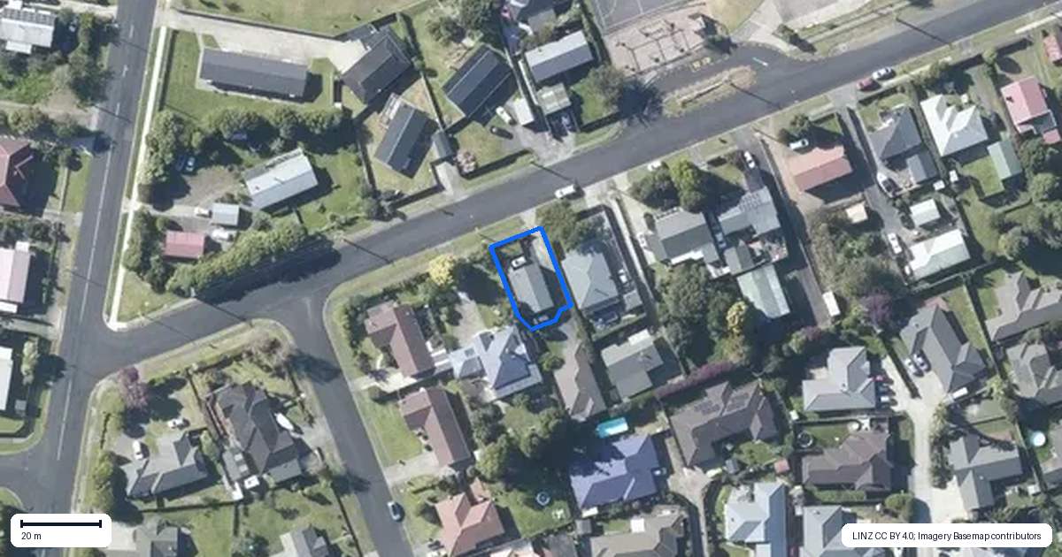 Property context map for 9A France Street, Waiuku