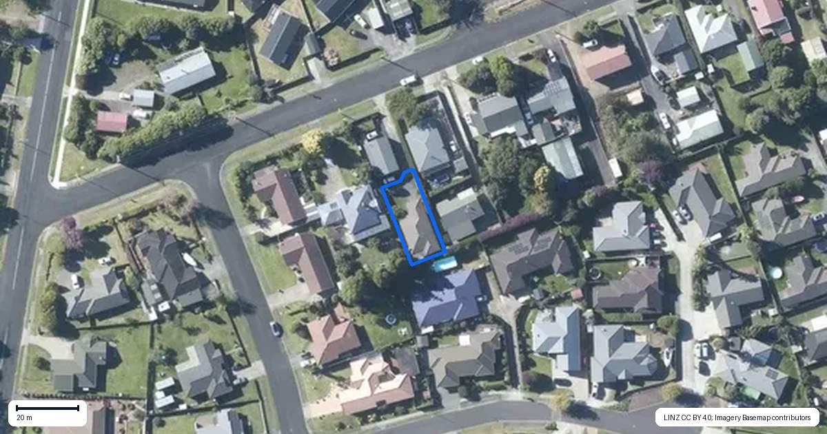 Property context map for 9B France Street, Waiuku