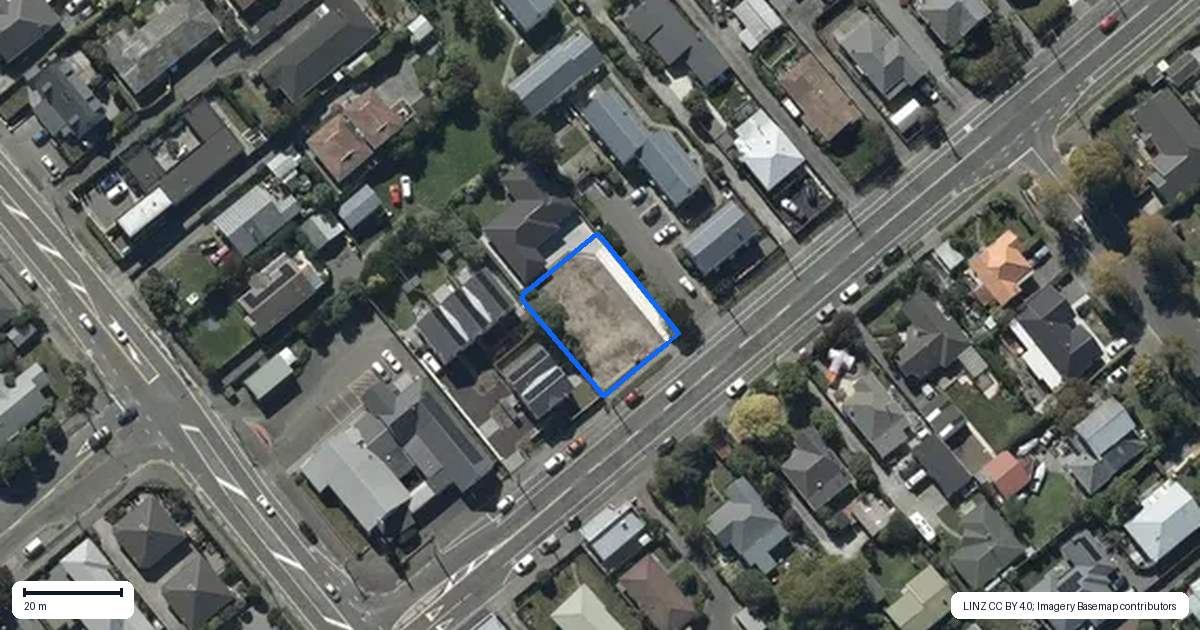 Property context map for 11 Somerfield Street, Somerfield, Christchurch