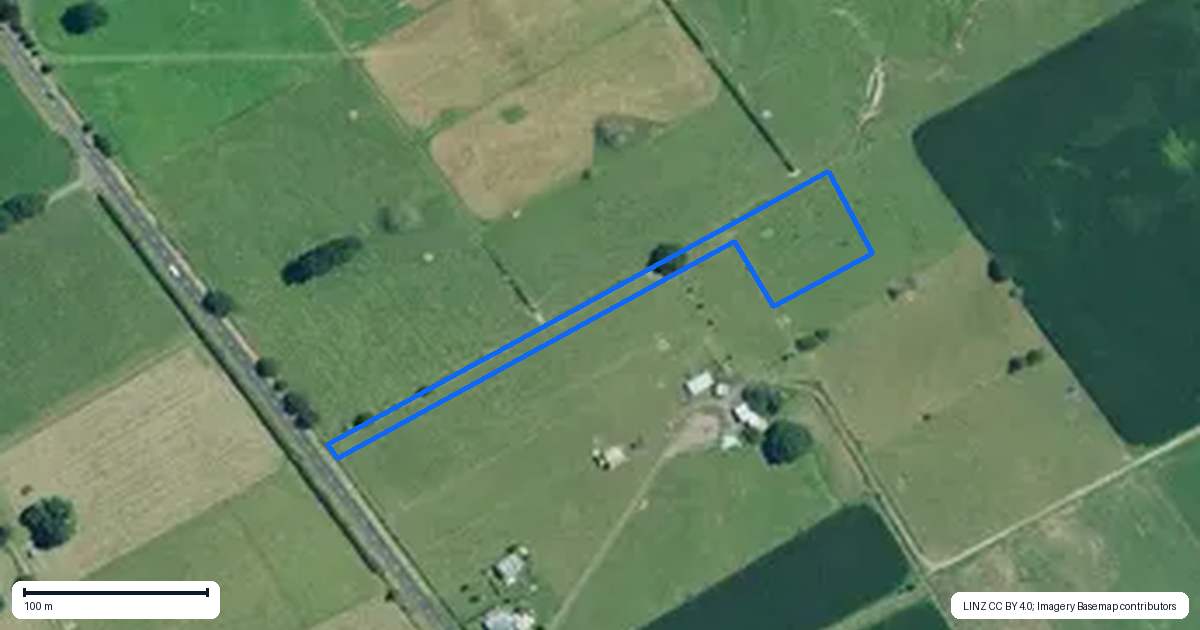 Property context map for 554 Horrell Road, Morrinsville