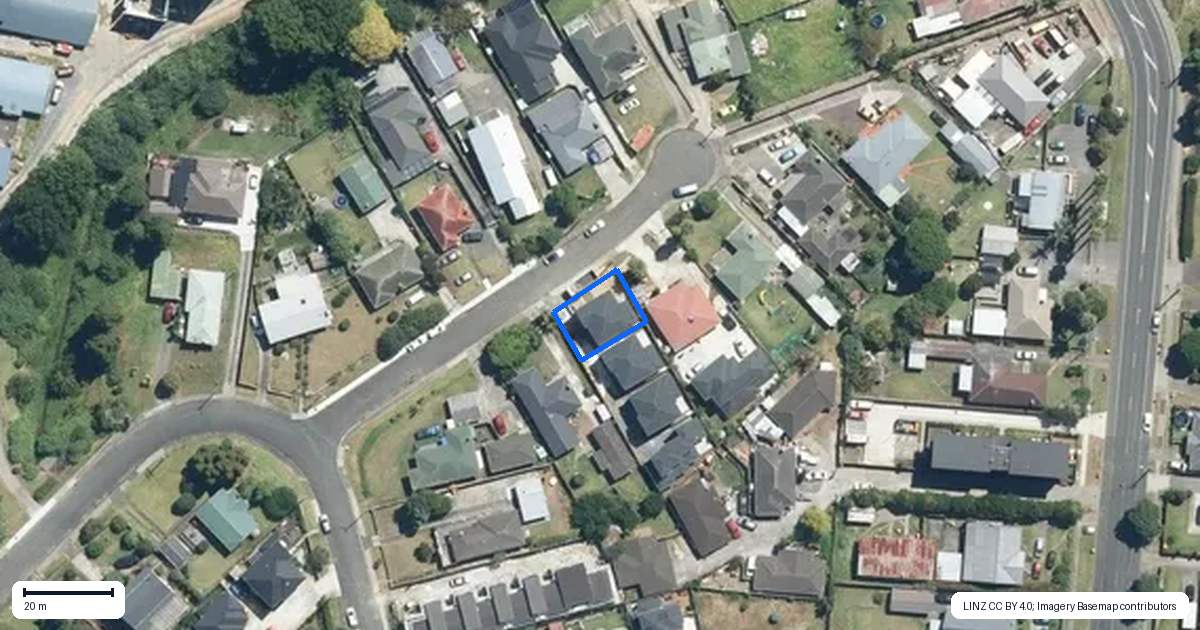 Property context map for 5A Staines Avenue, Mangere East, Auckland