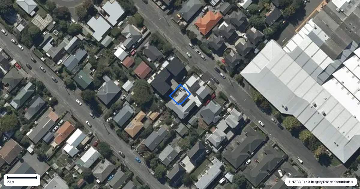 Property context map for 5/16 Hume Street, Sydenham, Christchurch