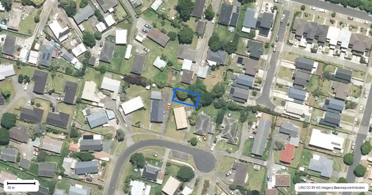 Property context map for 22D Justamere Place, Weymouth, Auckland