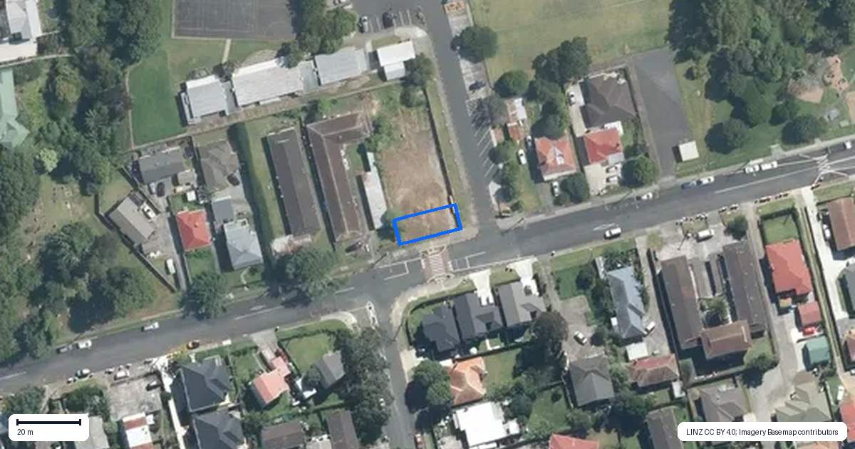 Property context map for 1/20 Luke Street, Otahuhu, Auckland
