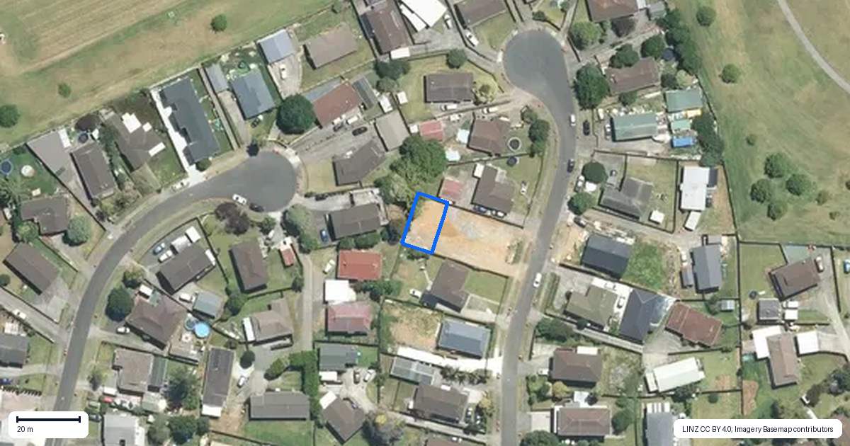 Property context map for 13D Southview Place, Wattle Downs, Auckland