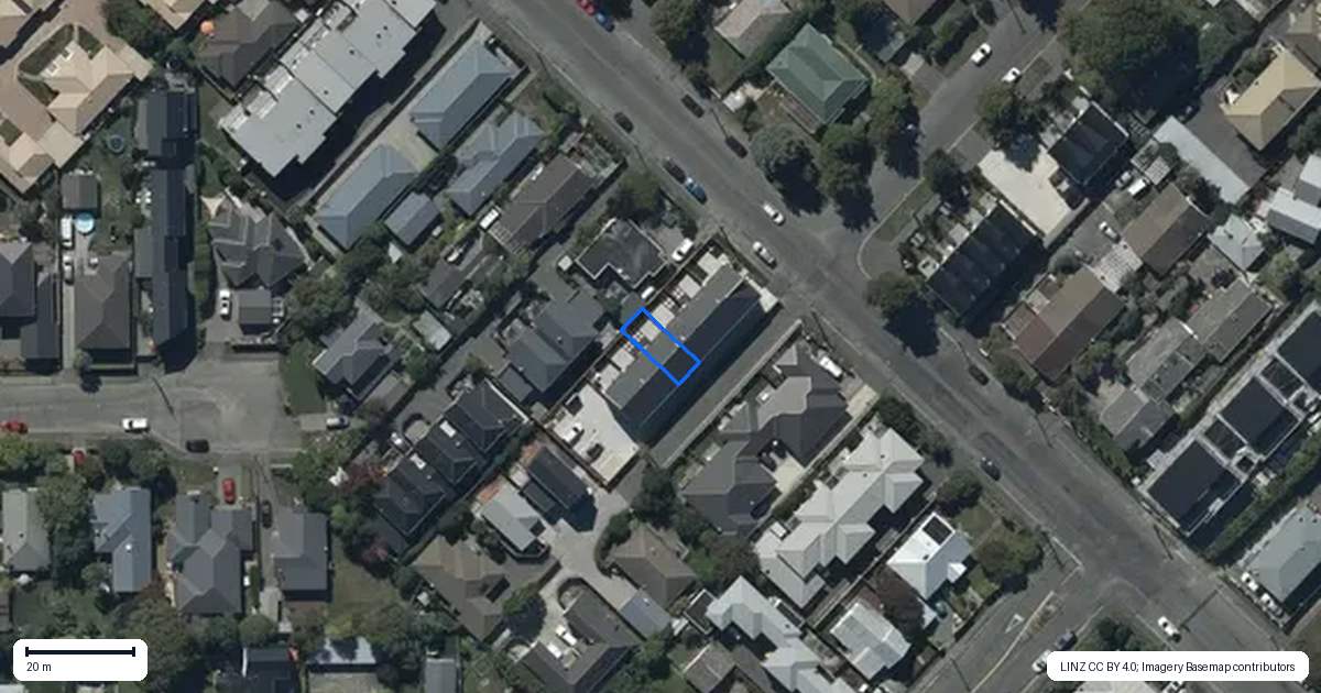Property context map for 4/72 Southampton Street, Sydenham, Christchurch
