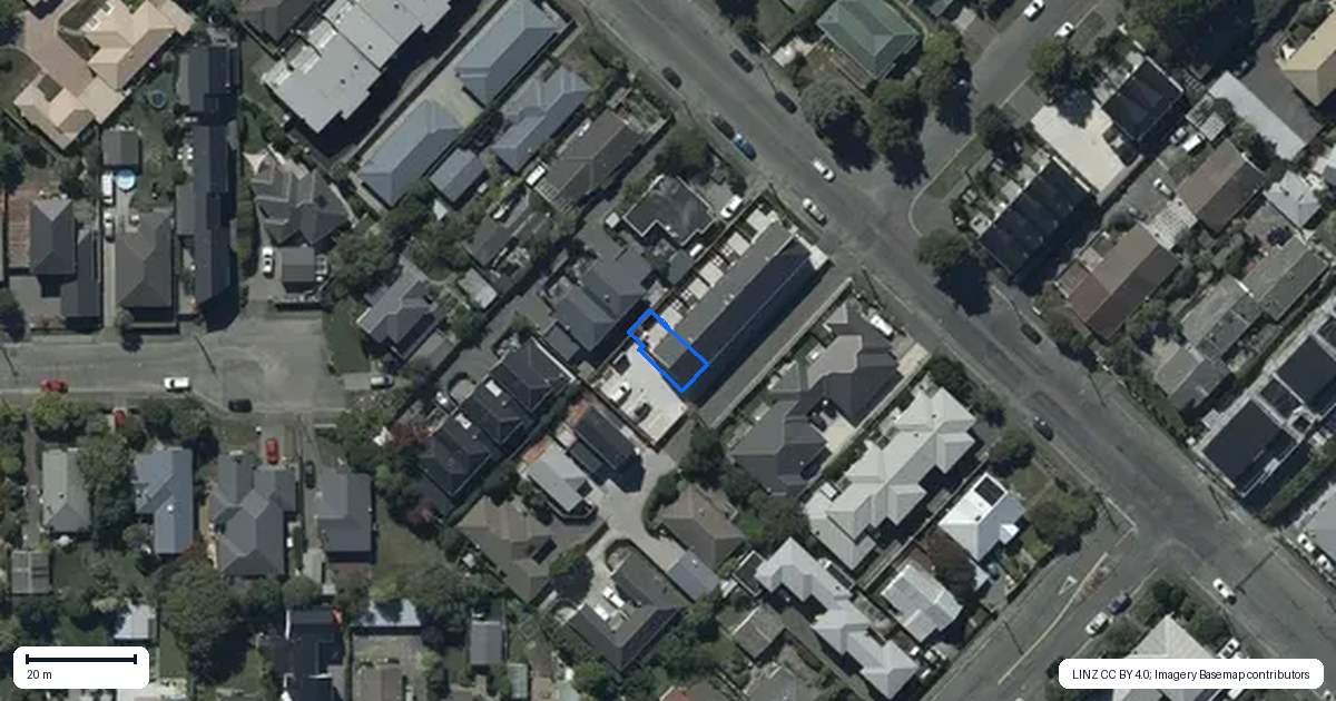 Property context map for 6/72 Southampton Street, Sydenham, Christchurch