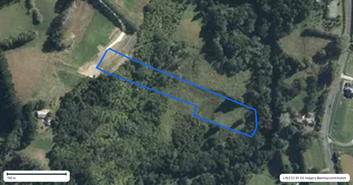 Property context map for 45C Robinson Road, Coatesville