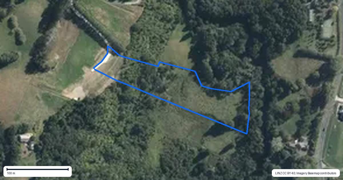 Property context map for 45D Robinson Road, Coatesville