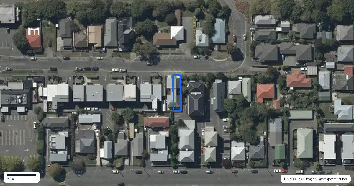 Property context map for 2/26 Hutcheson Street, Sydenham, Christchurch