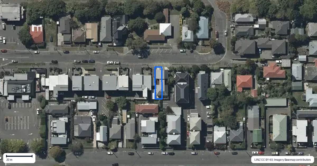 Property context map for 1/26 Hutcheson Street, Sydenham, Christchurch