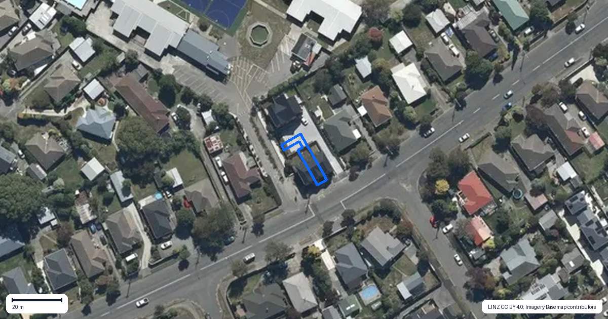 Property context map for 2/61 Farrington Avenue, Bishopdale, Christchurch