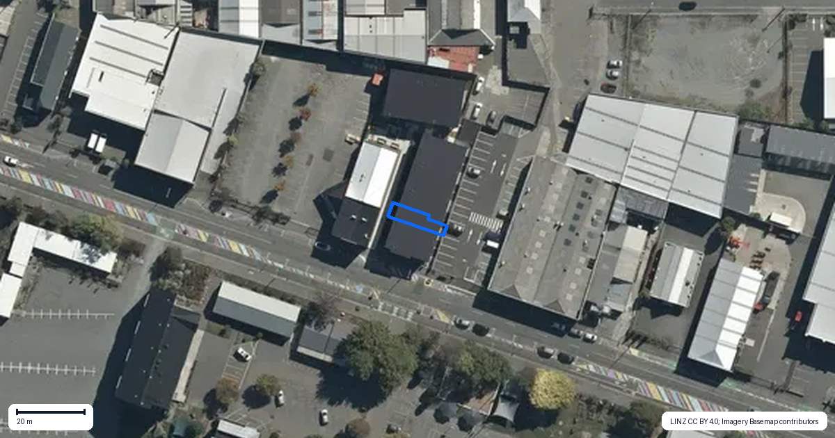 Property context map for 3/75 Ferry Road, Christchurch Central, Christchurch